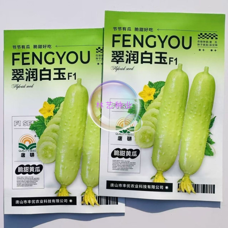 翠润白玉黄瓜种子黄白色短棒黄瓜种子清香脆甜薄皮水果黄瓜种