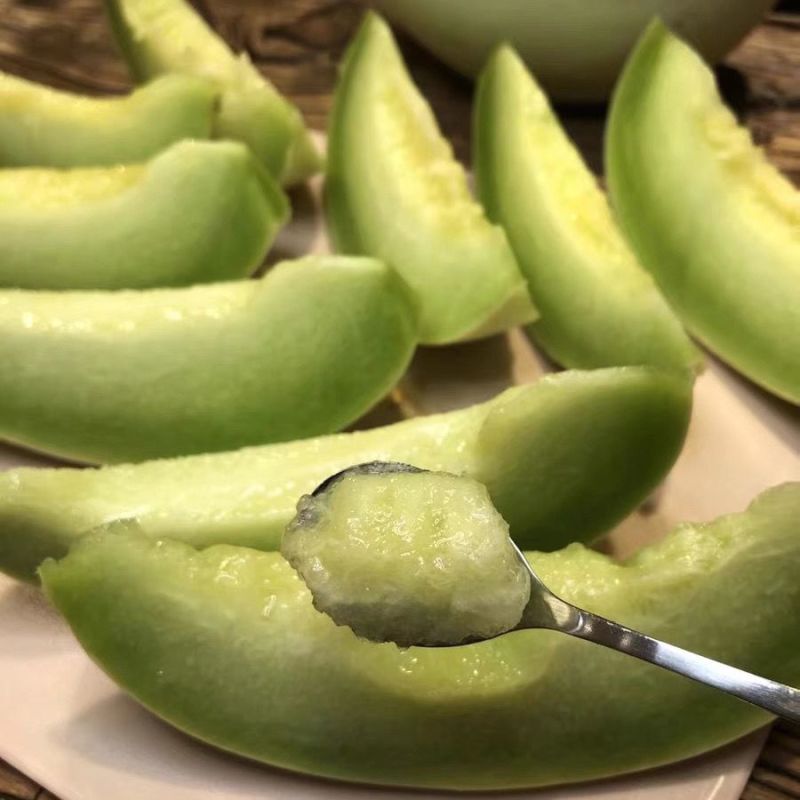 台湾玉菇甜瓜种子高端玉菇白皮绿肉冰淇淋软糯香甜蜜瓜种子