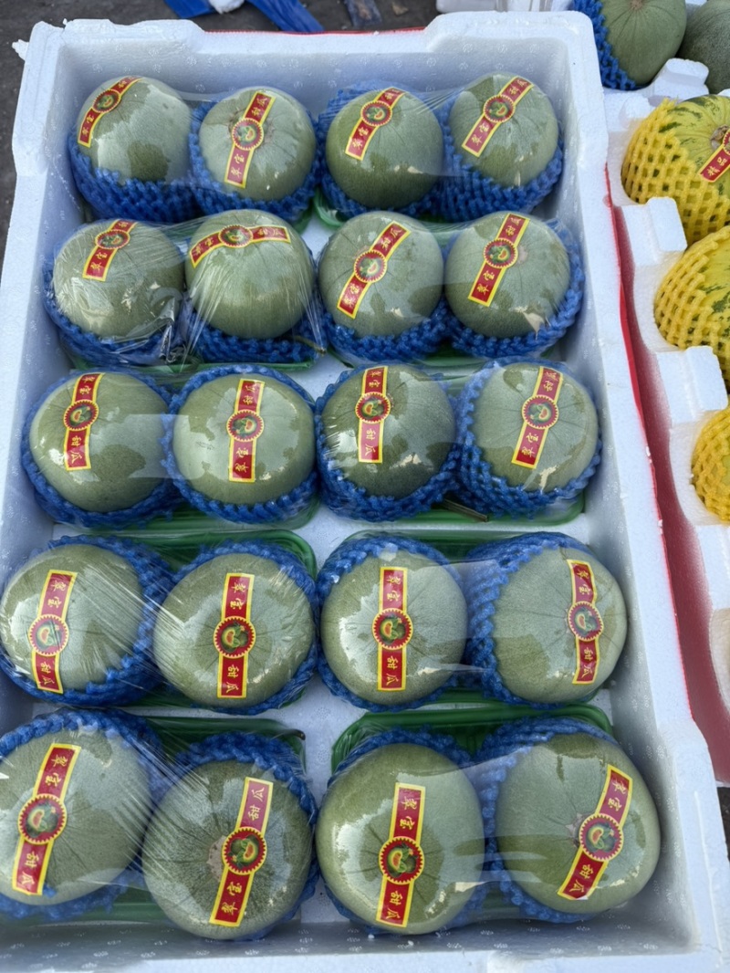 绿宝甜瓜皮薄肉厚新鲜产地货