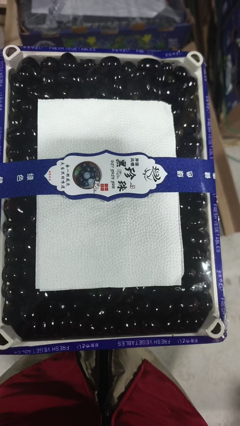 葡萄黑珍珠大量有货，可礼盒可成箱，欢迎老板随时咨询