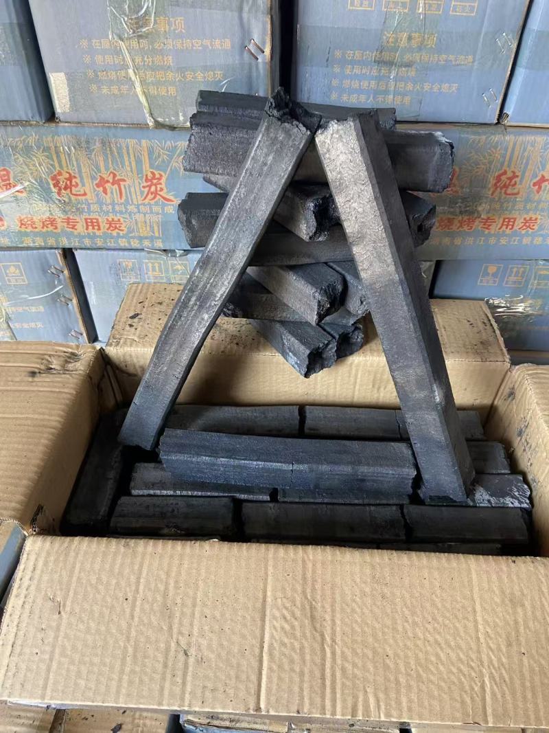 高温烧烤纯竹碳