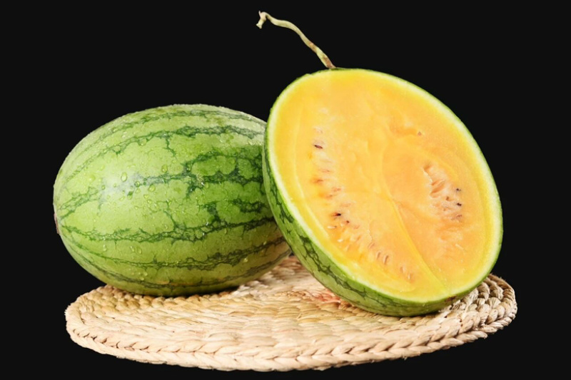 黄瓤礼品西瓜种子大棚露地均可种植口感好皮薄