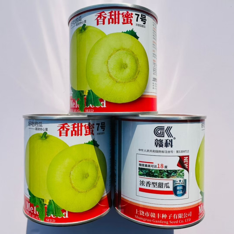 香甜蜜7号甜瓜种子早熟甜脆薄皮浓香圆球型甜瓜种籽高糖香瓜