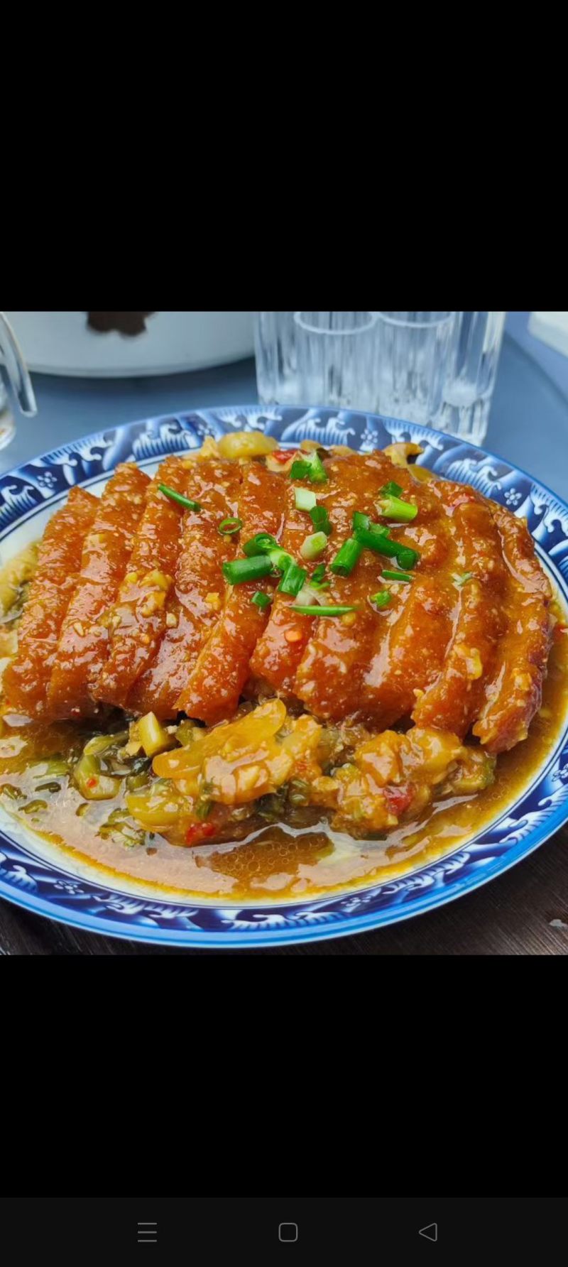 广西南宁市横州百合圩背柴火扣肉