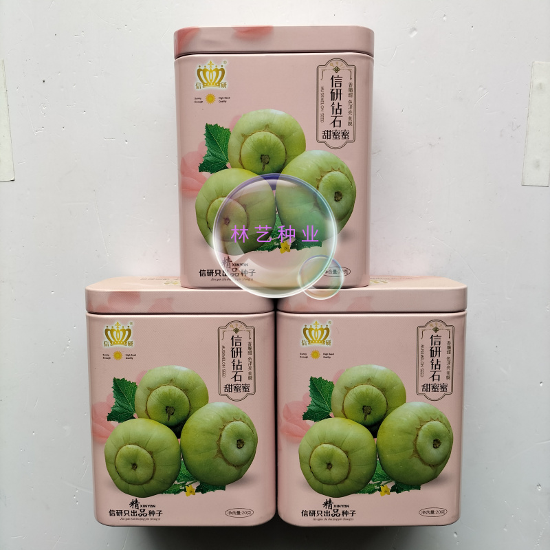 信研钻石甜蜜蜜甜瓜种子早熟大果香甜高糖香瓜种籽甜宝甜瓜种
