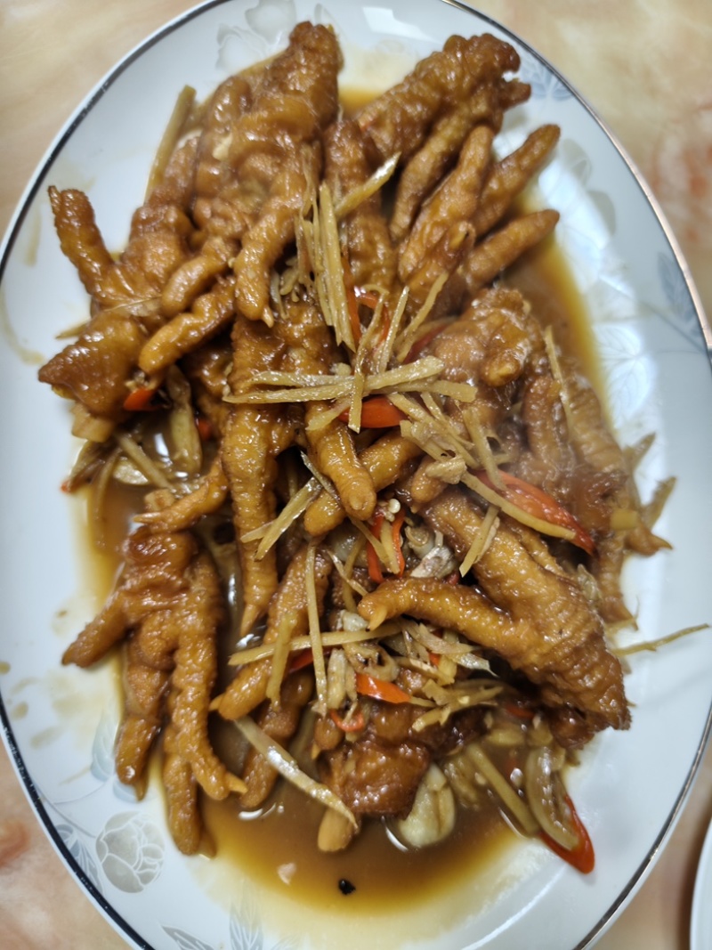五香虎皮凤爪源头工厂批发农批商批早茶卤菜专用等