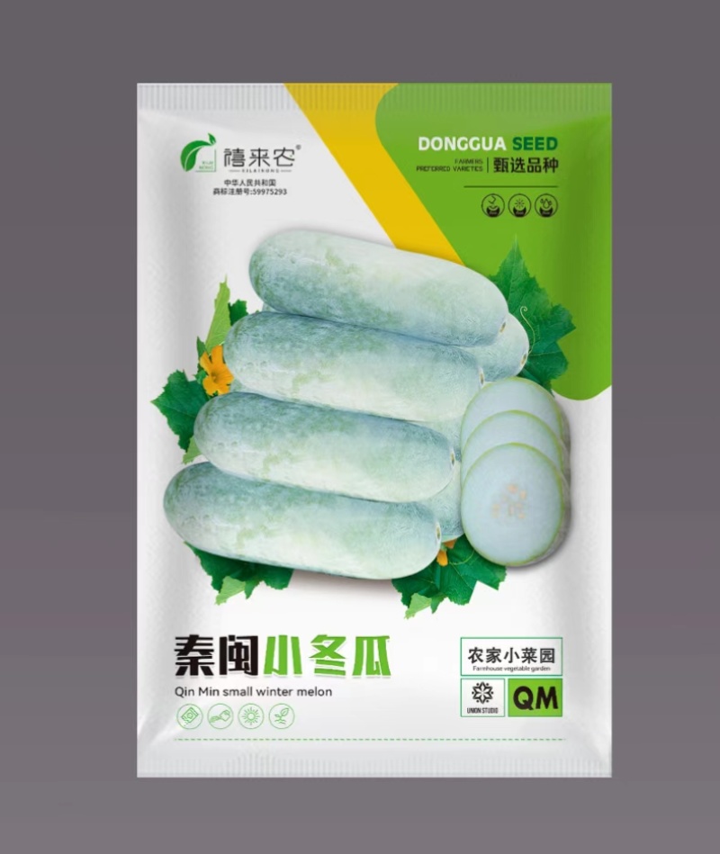 迷你小冬瓜种子实心小冬瓜种子粉皮高产小冬瓜小南瓜种子