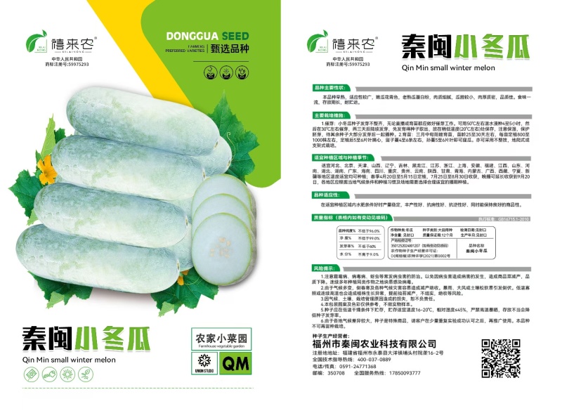 迷你小冬瓜种子实心小冬瓜种子粉皮高产小冬瓜小南瓜种子