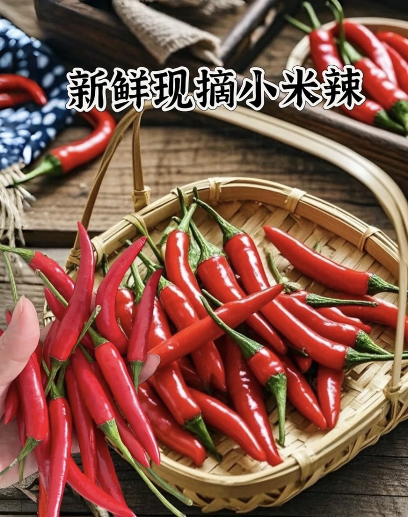 海南儋州：新鲜小米辣