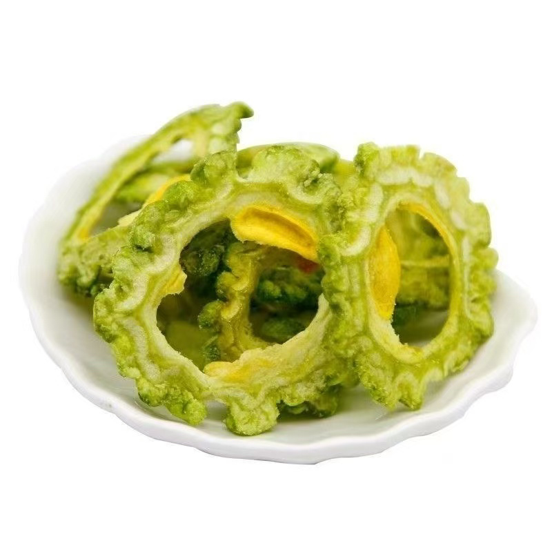 苦瓜脆片果蔬脆烘干脱水油炸vf清香脆嫩，味道鲜美