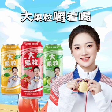 百乐福草莓味大果粒饮料490ml*15罐果肉饮料解腻常