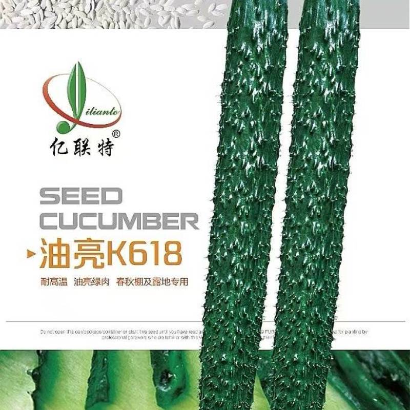 黄瓜种子油亮K618耐高温油亮绿肉春秋棚露地专用