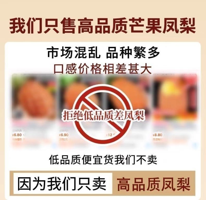 海南芒果凤梨一件代发产地直发一手货源对接各大电商平台