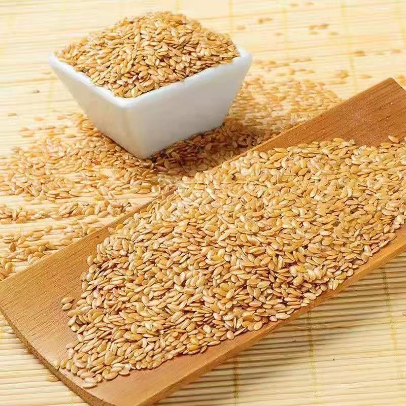 产地直供亚麻籽黄金亚麻籽干净无杂榨油烘焙原料长期供