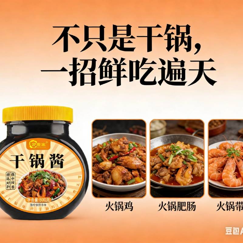 **干锅酱，做啥啥更香，******来袭