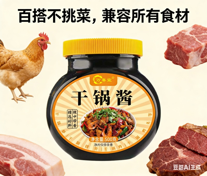 **干锅酱，做啥啥更香，******来袭