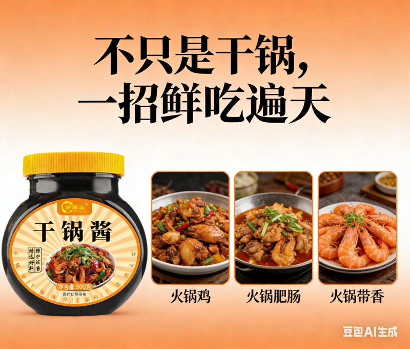 **干锅酱，做啥啥更香，******来袭
