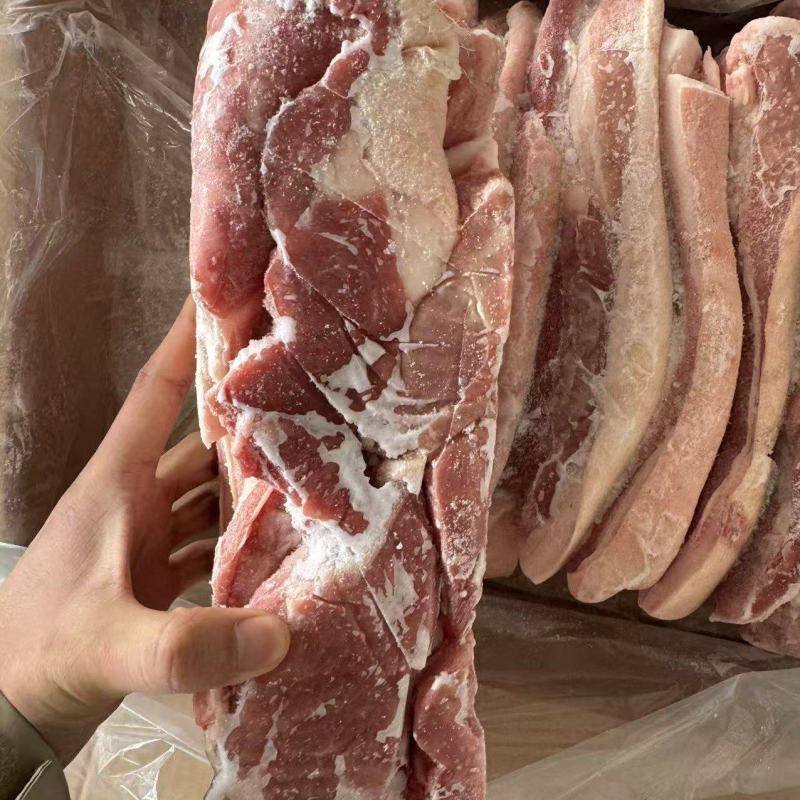带皮后五花肉条