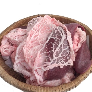 猪网油（热鲜）柳州同城当日现宰新鲜无杂质出油率高餐饮家