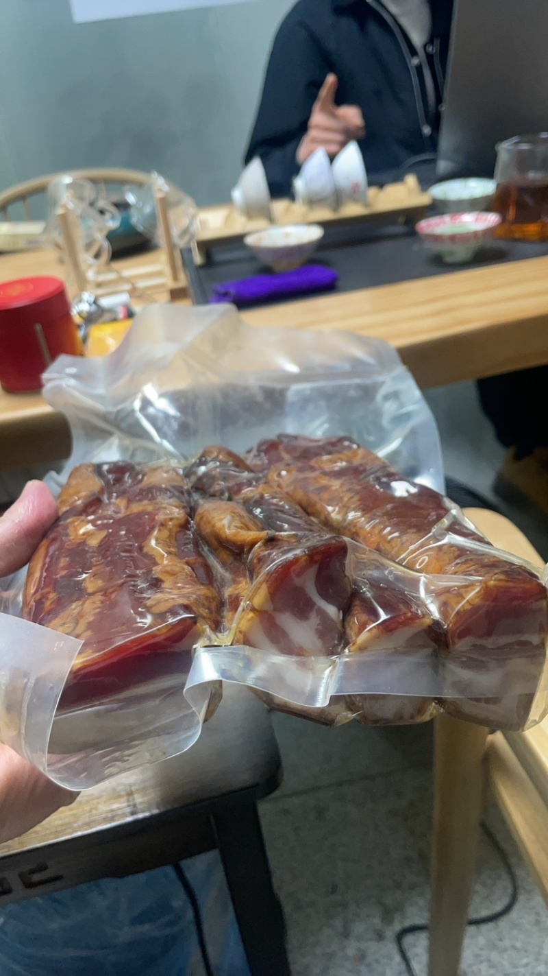 五花腊肉湖北恩施柴火烟熏腊肉五花肉