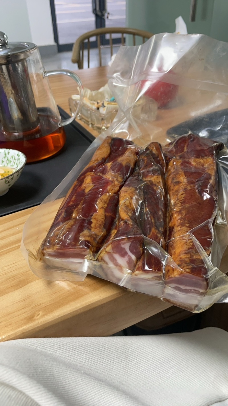 五花腊肉湖北恩施柴火烟熏腊肉五花肉