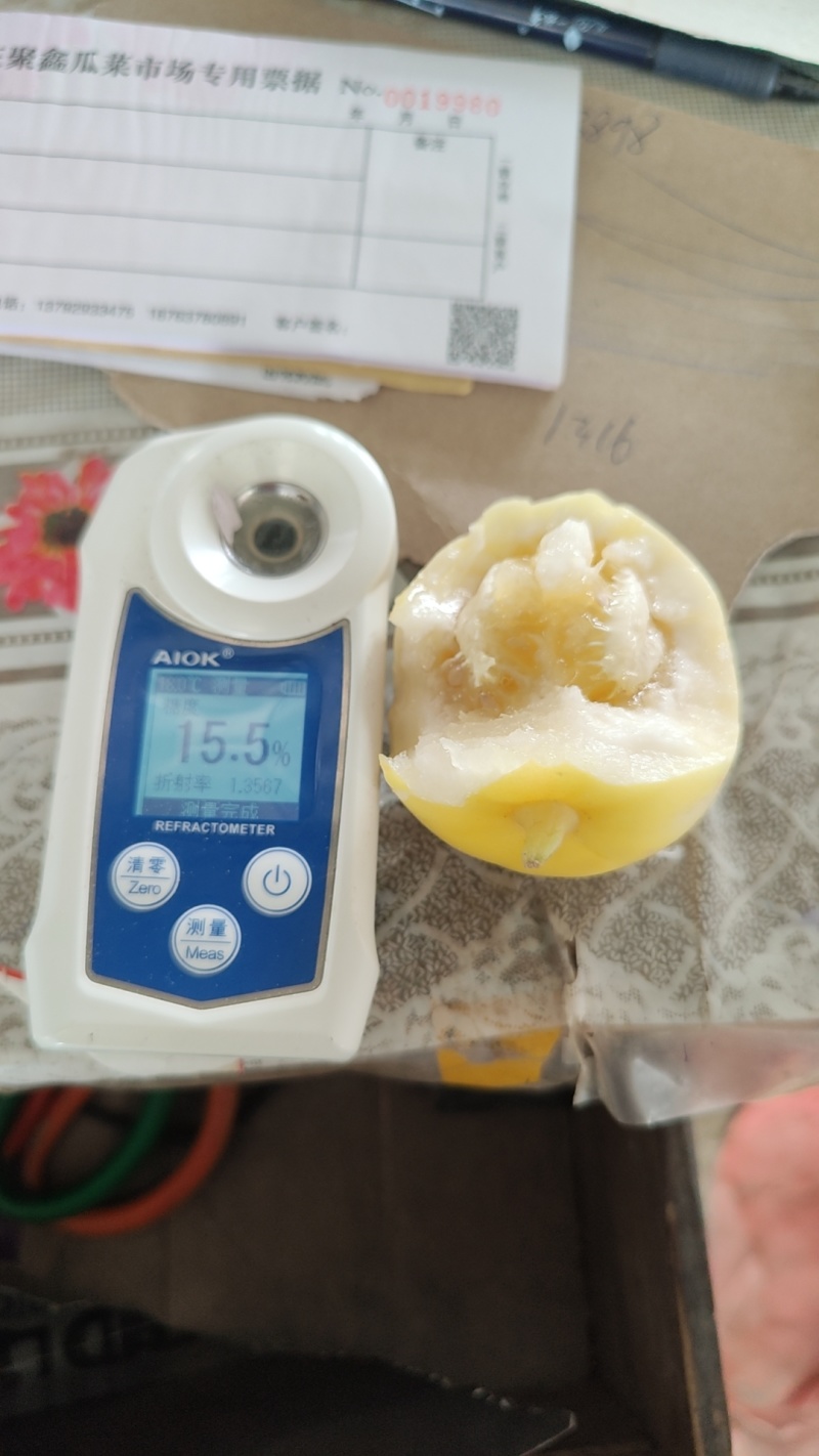 山东临沂费县星甜20甜瓜大量上市脆甜多汁含糖量高色泽金黄