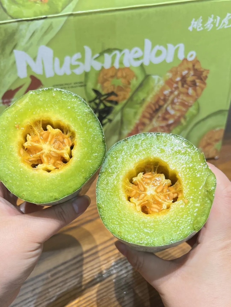 山东羊角蜜甜瓜个大饱满脆甜多汁【对接电商】商超仓储