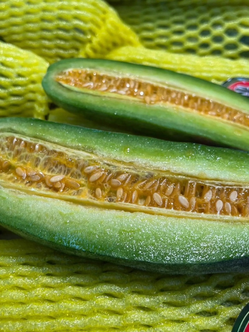 山东羊角蜜甜瓜个大饱满脆甜多汁【对接电商】商超仓储