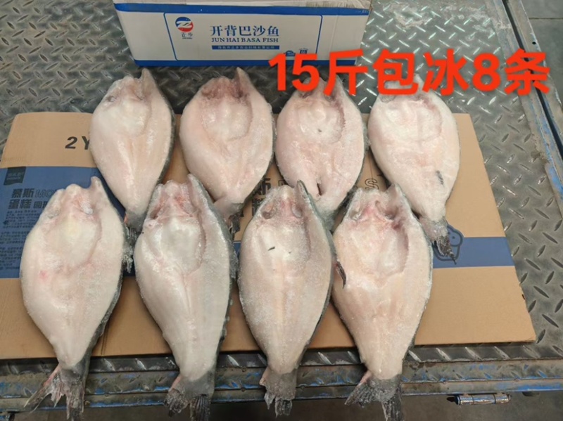 国产开背巴沙鱼15斤/20斤/干冰20斤，烤鱼