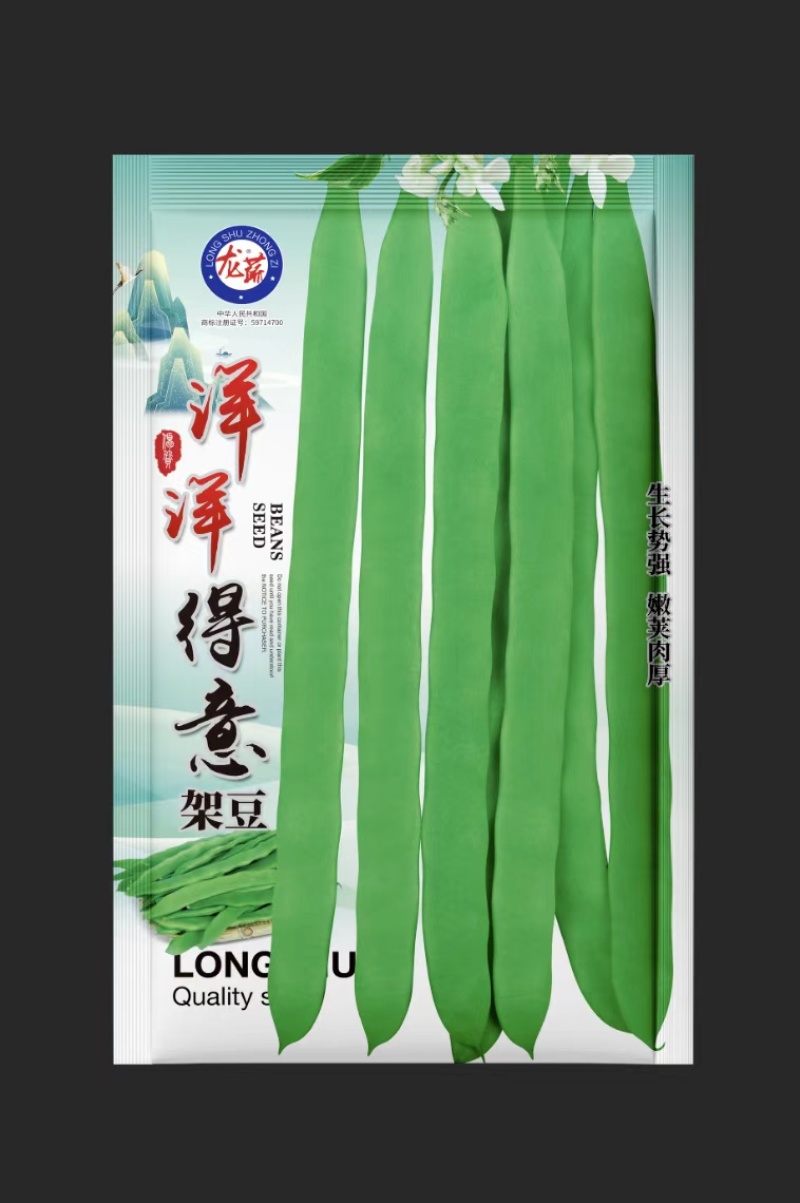 金玉龙架豆四季豆种子绿芸豆绿龙架豆绿扁豆眉豆农家庭院