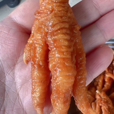 五香卤味虎皮鸡爪地摊电商批发油炸虎皮炸凤爪虎皮鸡爪泡爪