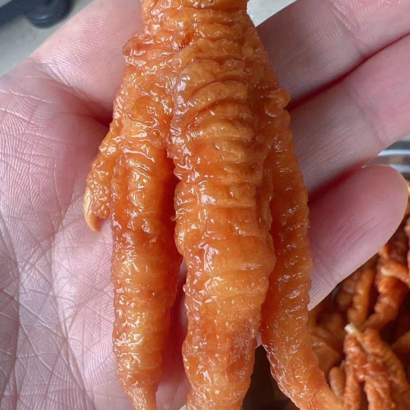 五香卤味虎皮鸡爪地摊电商批发油炸虎皮炸凤爪虎皮鸡爪泡爪