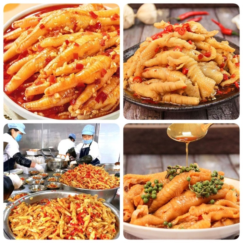 无骨鸡爪地摊电商批发无骨鸡爪凤爪泡爪速食凉菜小吃脱骨凤爪