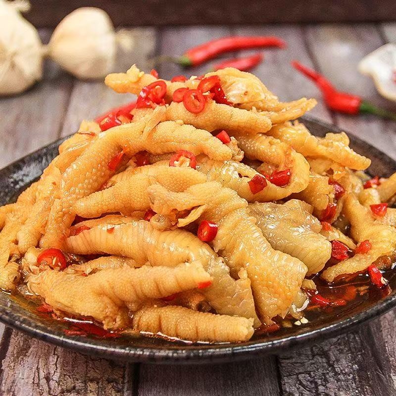 无骨鸡爪地摊电商批发无骨鸡爪凤爪泡爪速食凉菜小吃脱骨凤爪