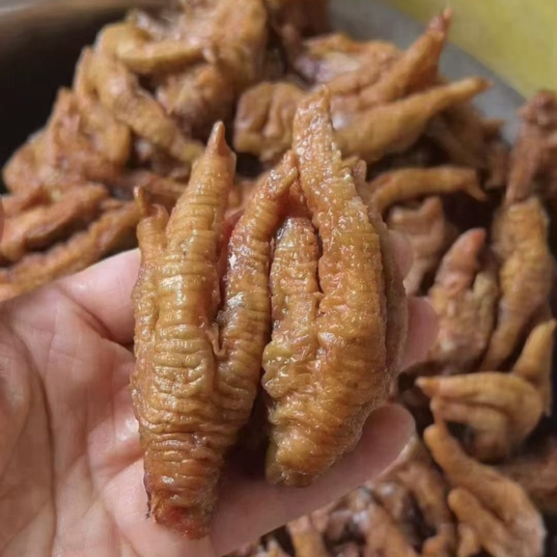 虎皮鸡爪地摊电商批发无骨鸡爪凤爪速食凉菜小吃虎皮凤爪