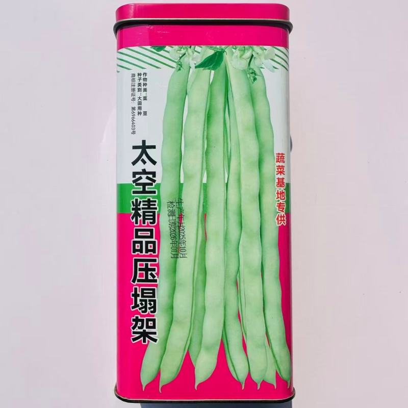 太空精品压塌架四季豆种子抗寒耐热无筋无纤维肉厚无筋豆种子