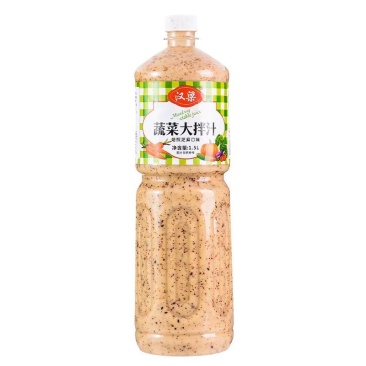 -焙煎芝麻沙拉汁1500g大瓶装蔬菜水果沙拉拌菜调味