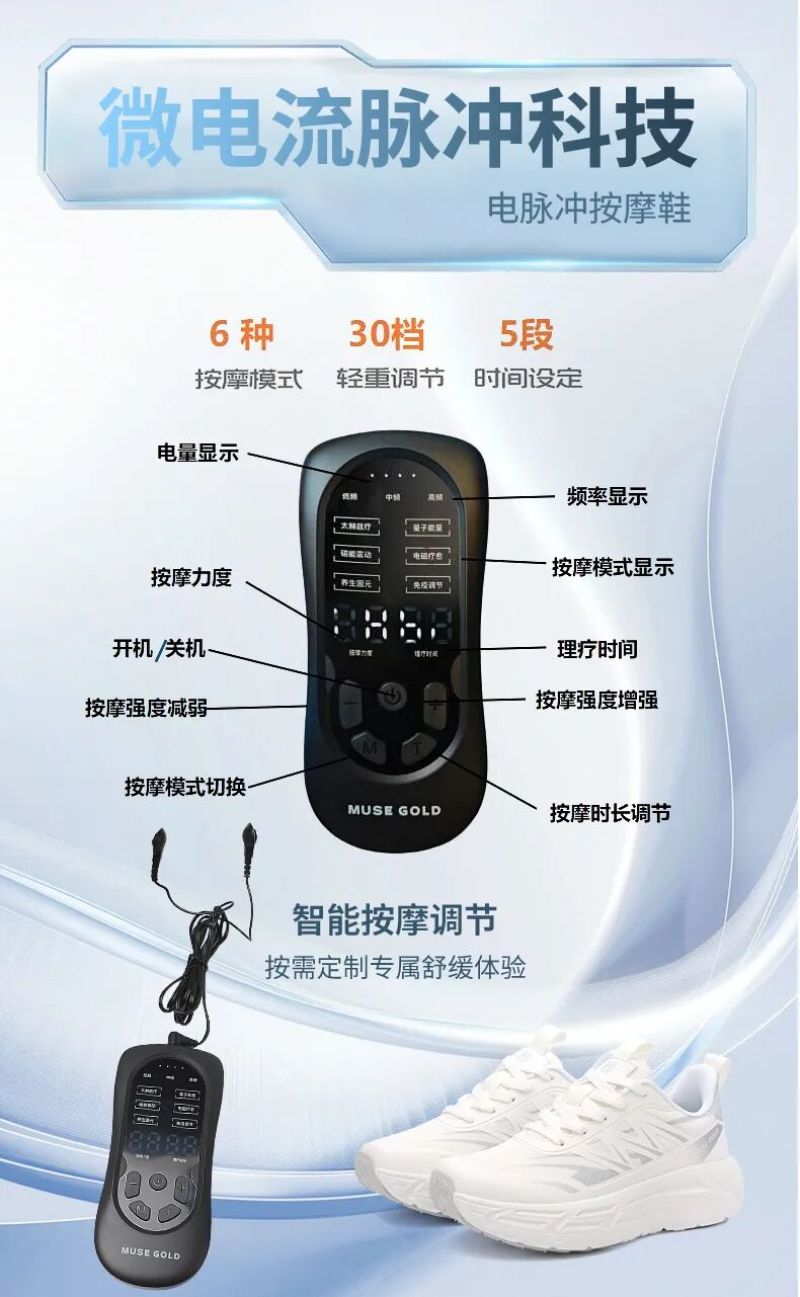 金缪斯品牌大健康智能穿戴鞋-黑豹