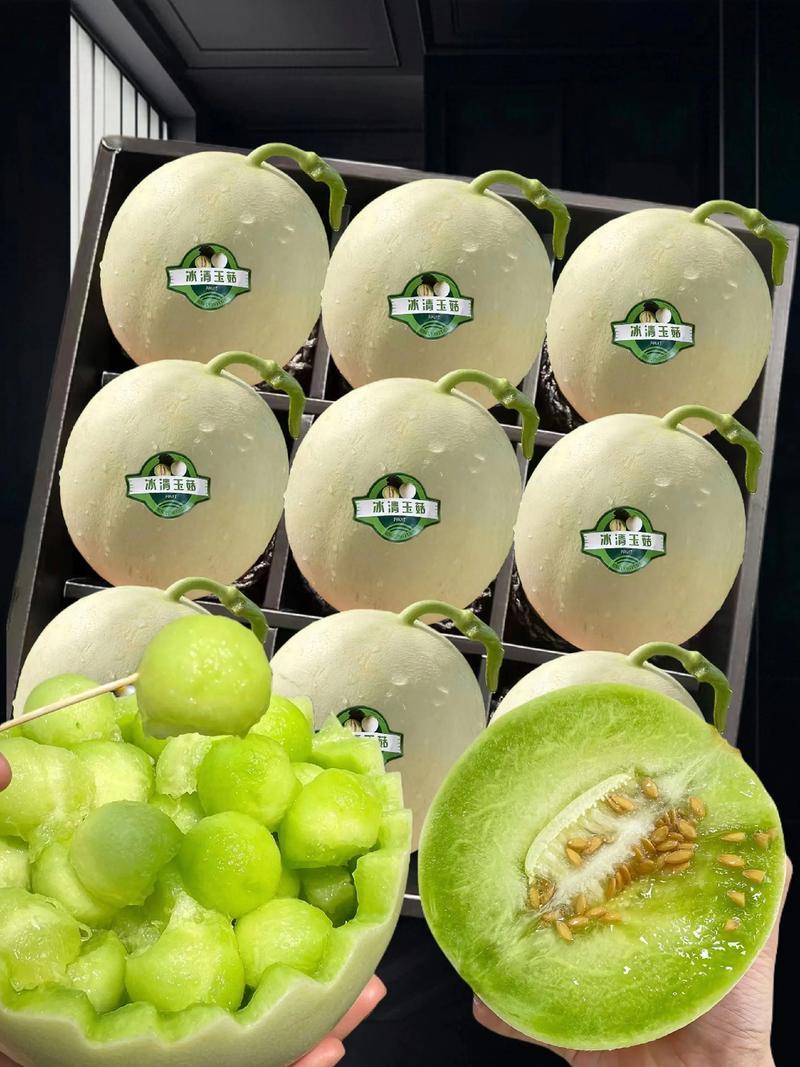精品玉菇甜瓜大量上市，对接电商市场商超，超甜的冰淇淋甜瓜