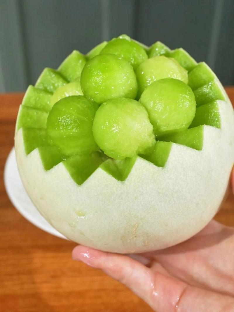 精品玉菇甜瓜大量上市，对接电商市场商超，超甜的冰淇淋甜瓜