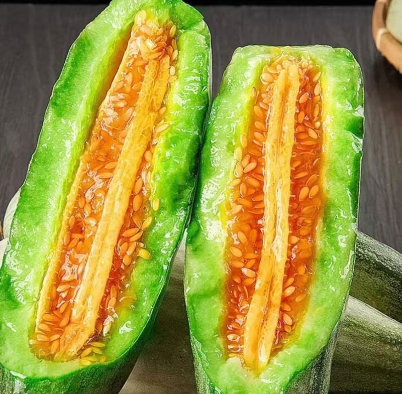 精品羊角蜜甜瓜，产地直发，支持视频看货