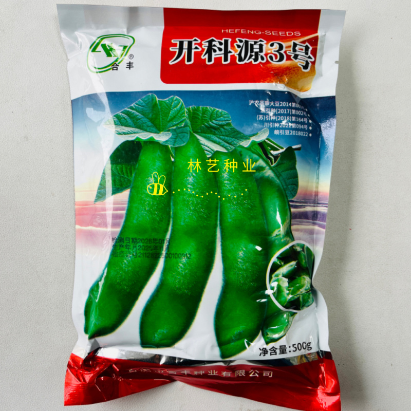 开科源3号毛豆种子大荚翠绿青毛豆种籽春毛豆种子