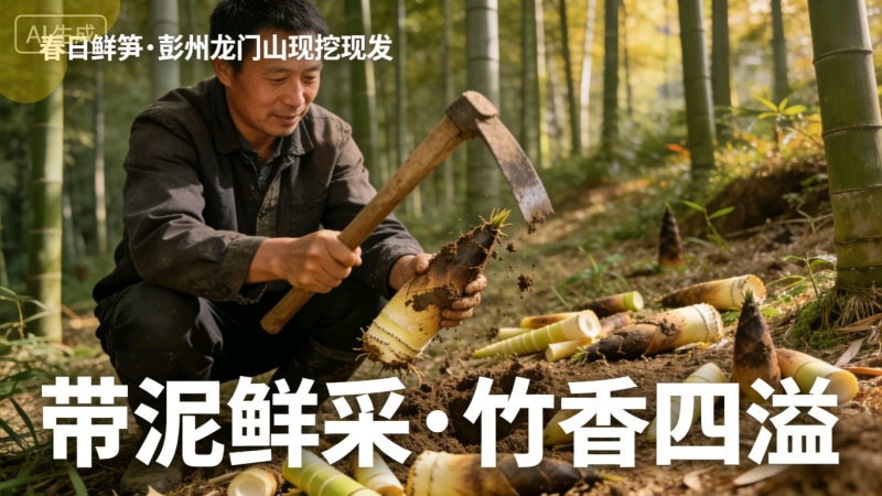 雷竹笋新鲜产地直供，一年就吃这一季，雷竹笋正当时