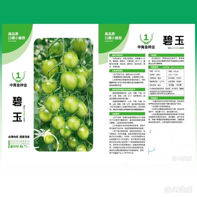 高糖绿色小番茄苗子碧玉圣女果种子青甜二号西红柿秧苗寿光
