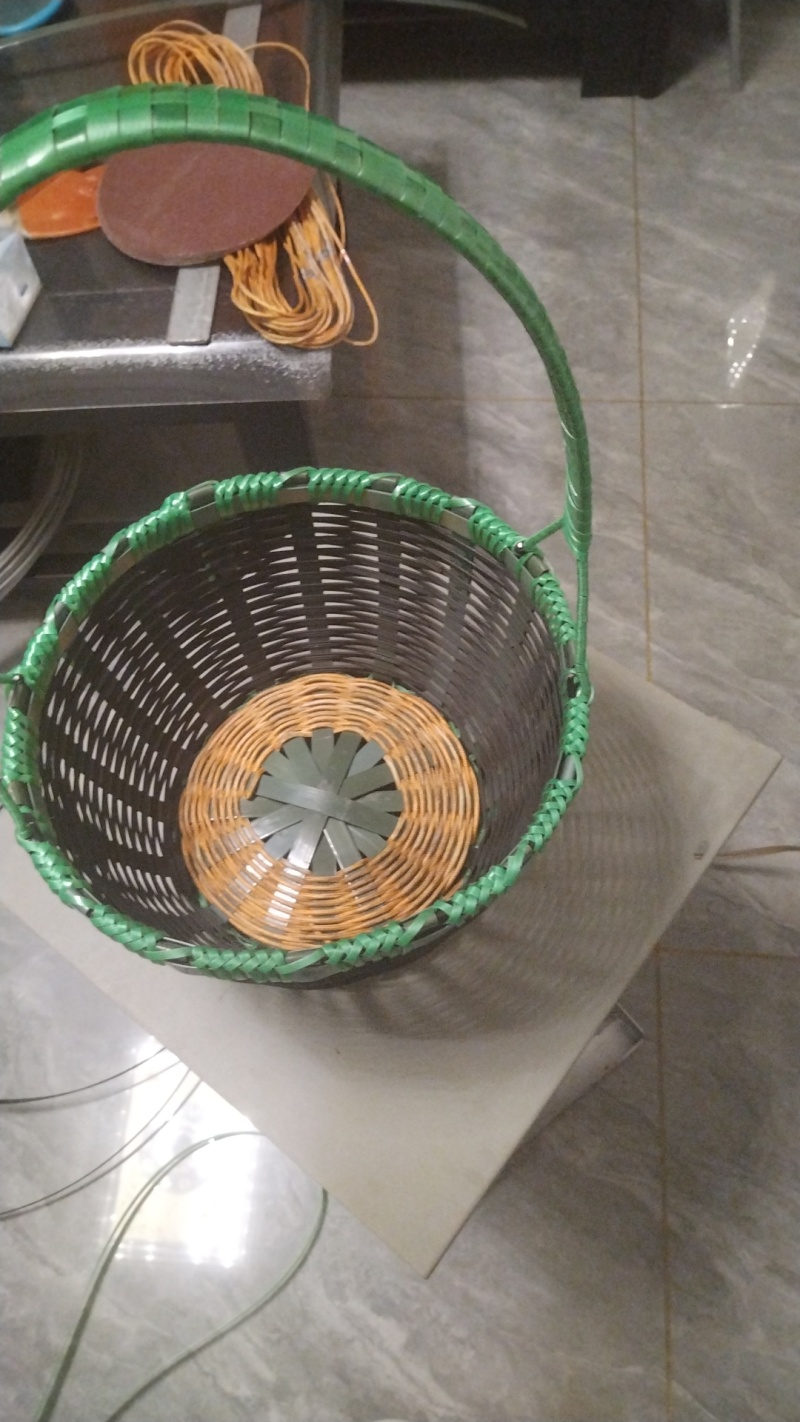 纯手工编织的菜篮