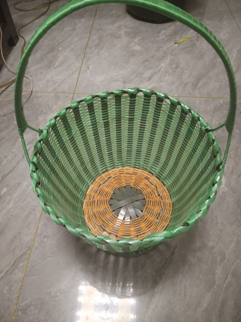 纯手工编织的菜篮