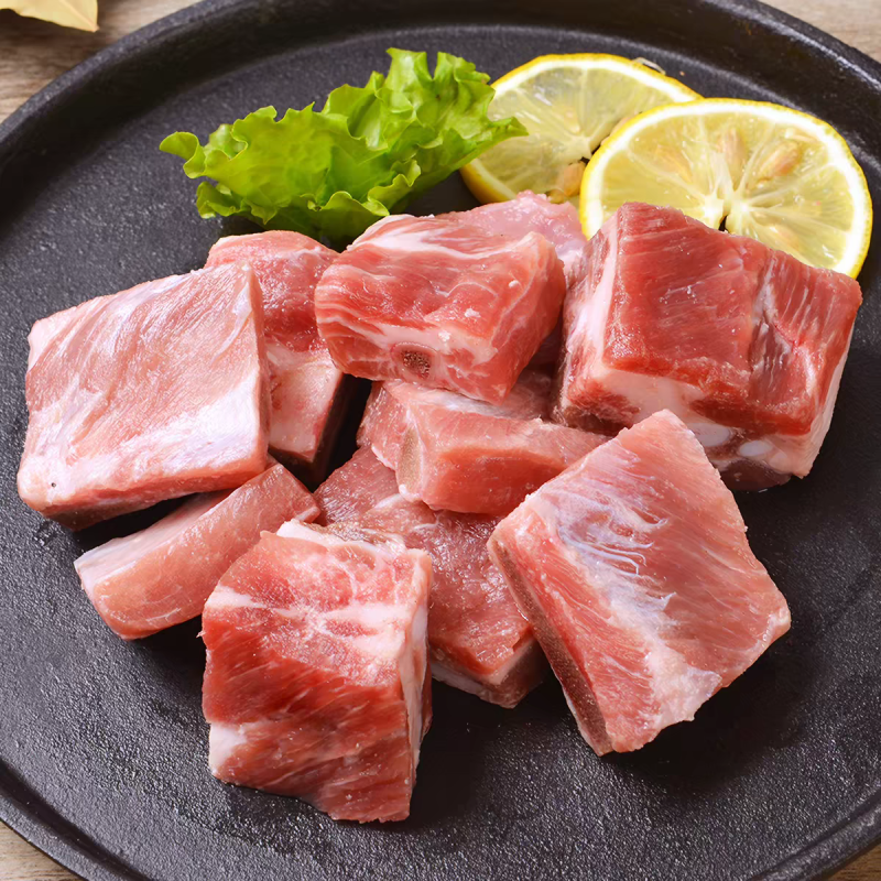 排骨块排骨粒，个头均匀，这是带肉率高的一款