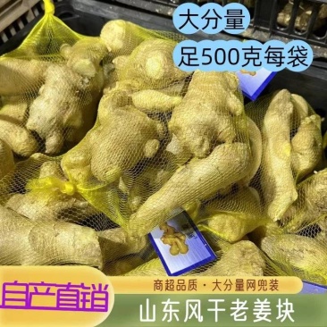 山东特级风干姜水洗正宗生姜大姜晒干黄姜新鲜月子批发老姜姜