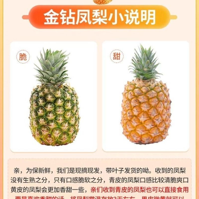 云南凤梨-菠萝-一件代发包售后日发万单对接各大电商平台！