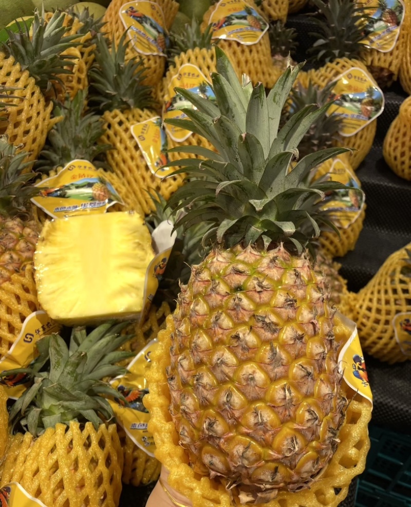 精品菠萝🍍金钻凤梨、香甜可口饱满多汁货源保障充足